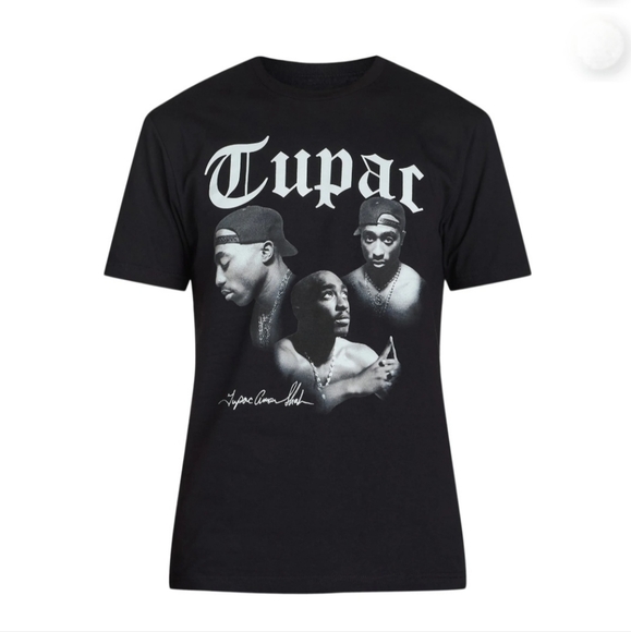 2Pac Other - Tupac Men T-Shirt in Black w/ Tupac's Face on it, Size Small NEW!!